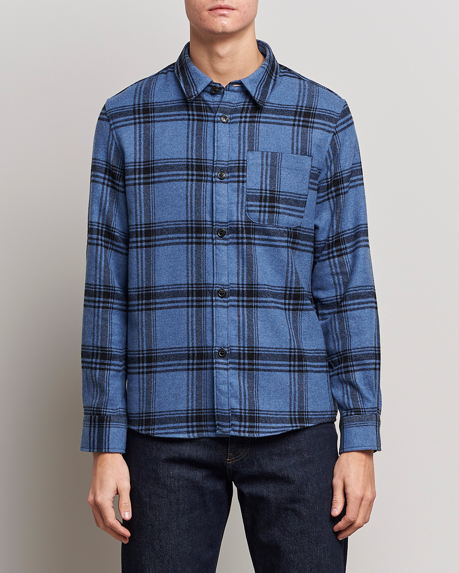Homme | Chemises | A.P.C. | Trek Heavy Overshirt Blue Check