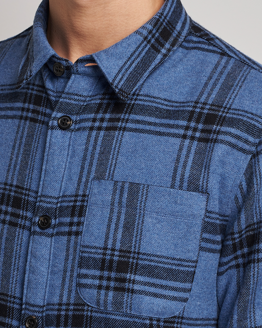 Homme | Chemises | A.P.C. | Trek Heavy Overshirt Blue Check