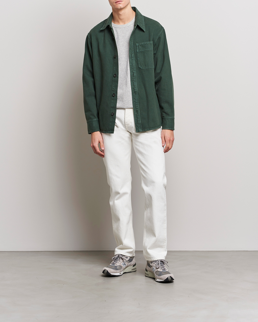 Homme | Chemises | A.P.C. | Basile Shirt Jacket Dark Green