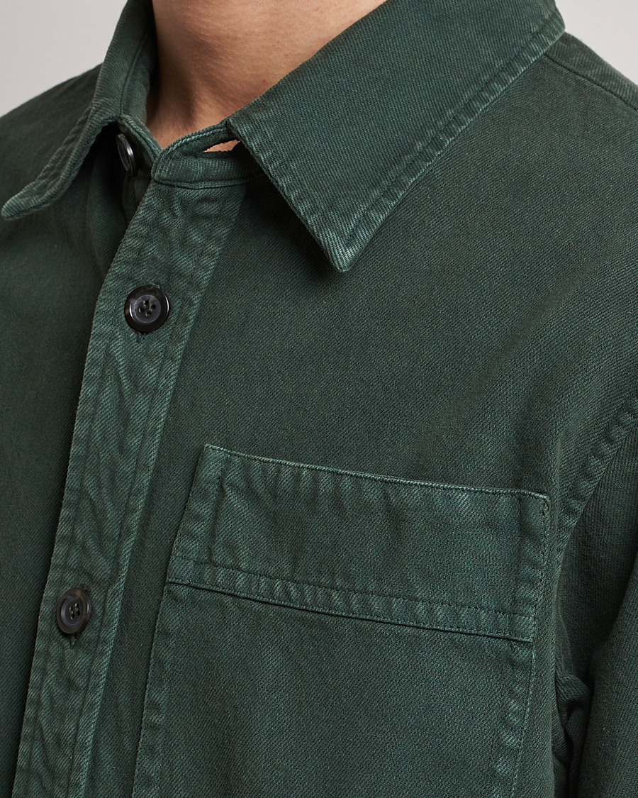 Homme | Chemises | A.P.C. | Basile Shirt Jacket Dark Green