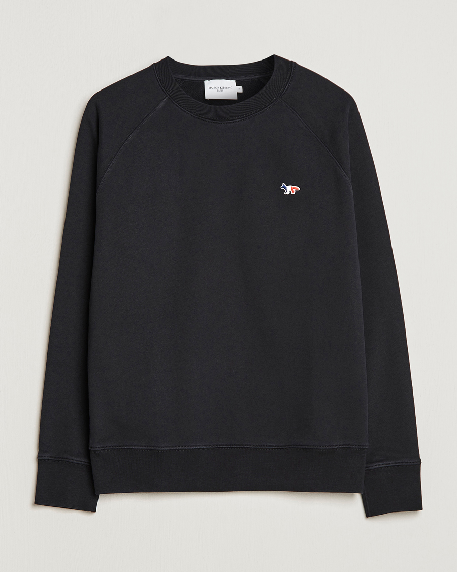 Homme | Pulls Et Tricots | Maison Kitsuné | Tricolor Fox Sweatshirt Black