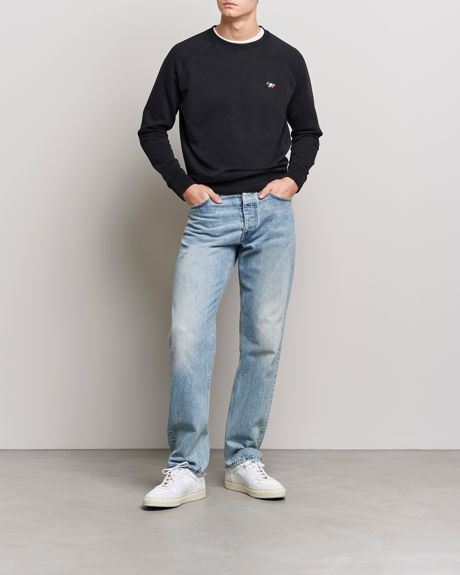 Homme | Pulls Et Tricots | Maison Kitsuné | Tricolor Fox Sweatshirt Black