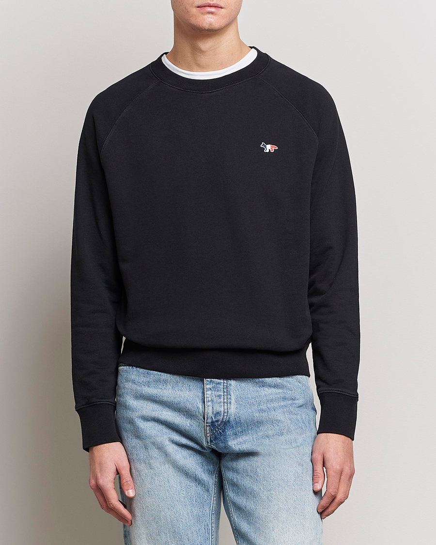 Homme | Pulls Et Tricots | Maison Kitsuné | Tricolor Fox Sweatshirt Black