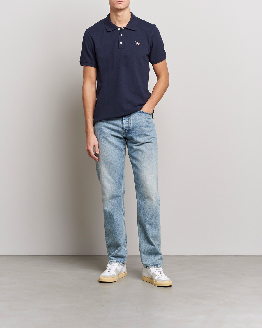Homme | Polos | Maison Kitsuné | Tricolor Fox Polo Navy