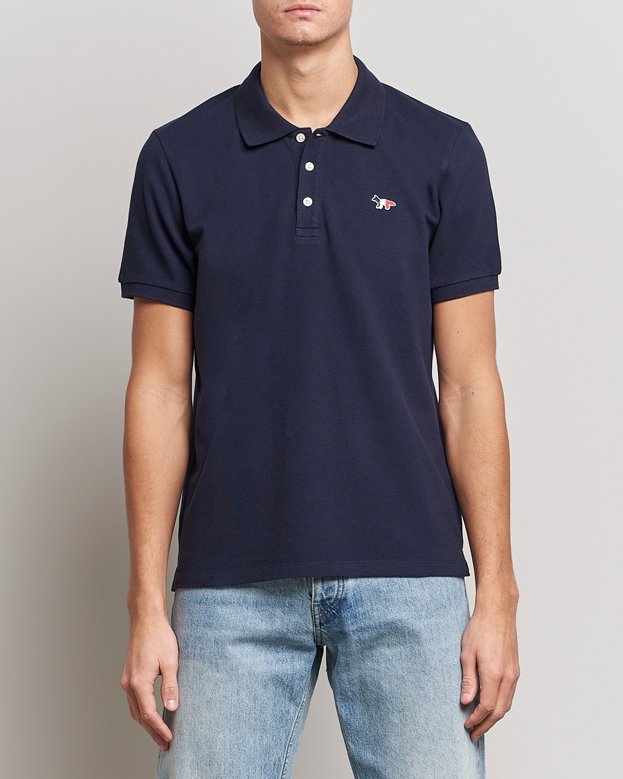 Homme | Polos | Maison Kitsuné | Tricolor Fox Polo Navy