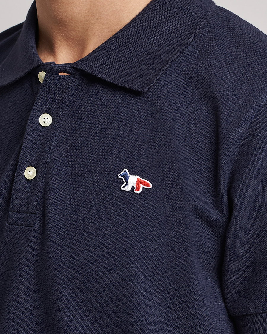 Homme | Polos | Maison Kitsuné | Tricolor Fox Polo Navy