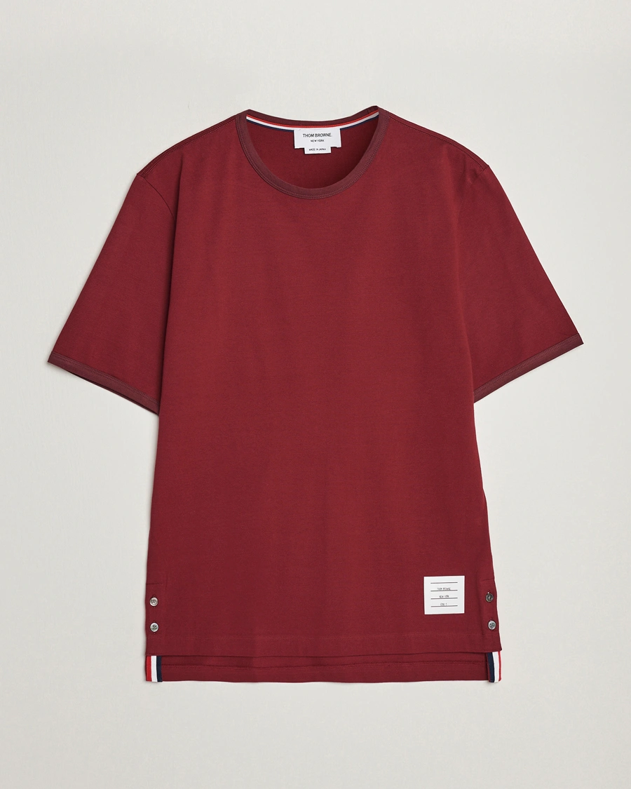 Homme | T-shirts | Thom Browne | Jersey T-Shirt Burgundy