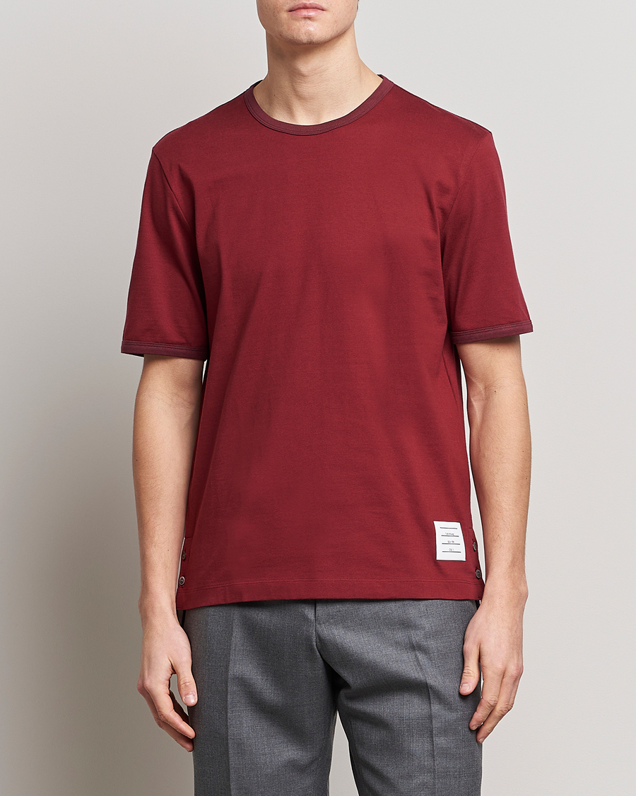 Homme | T-shirts | Thom Browne | Jersey T-Shirt Burgundy