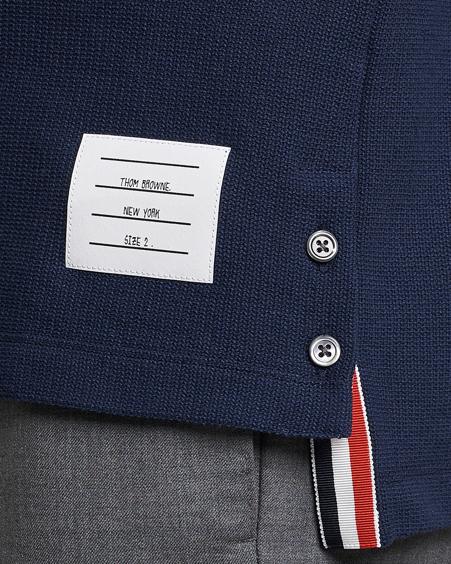 Homme | Polos | Thom Browne | RWB Stripe Polo Shirt Navy