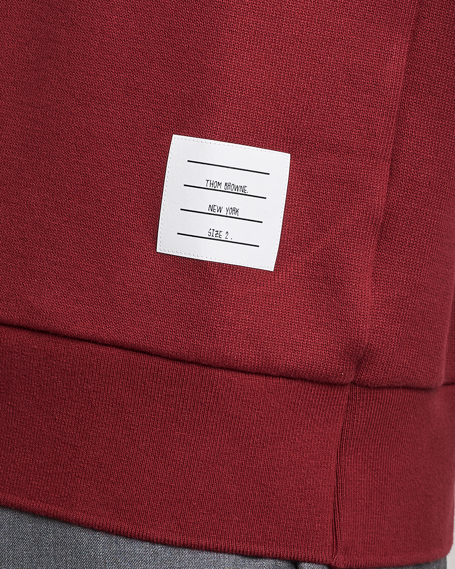 Homme | Pulls Et Tricots | Thom Browne | Tonal 4 Bar Sweatshirt Burgundy