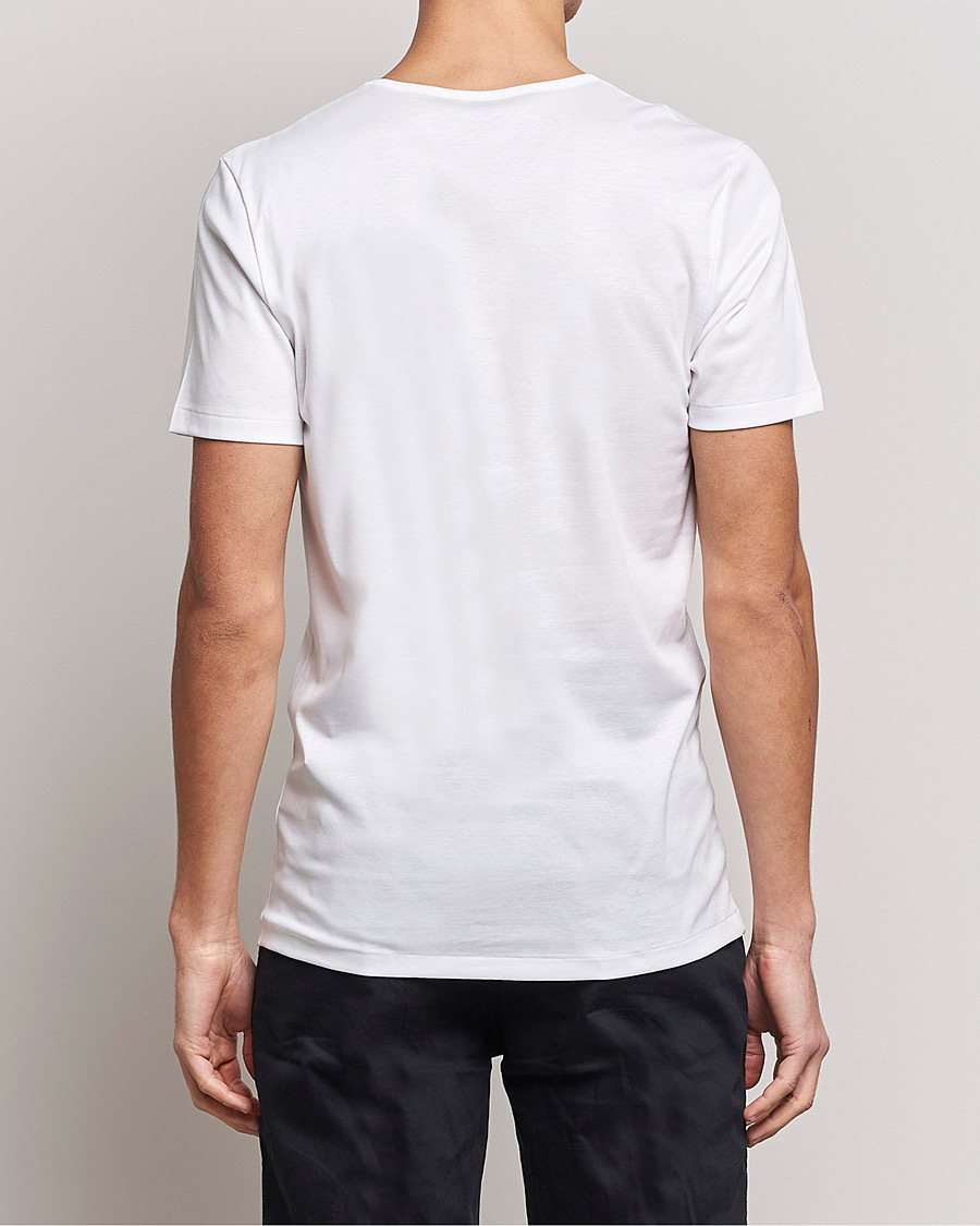 Homme | T-shirts | Zimmerli of Switzerland | Sea Island Cotton Crew Neck T-Shirt White