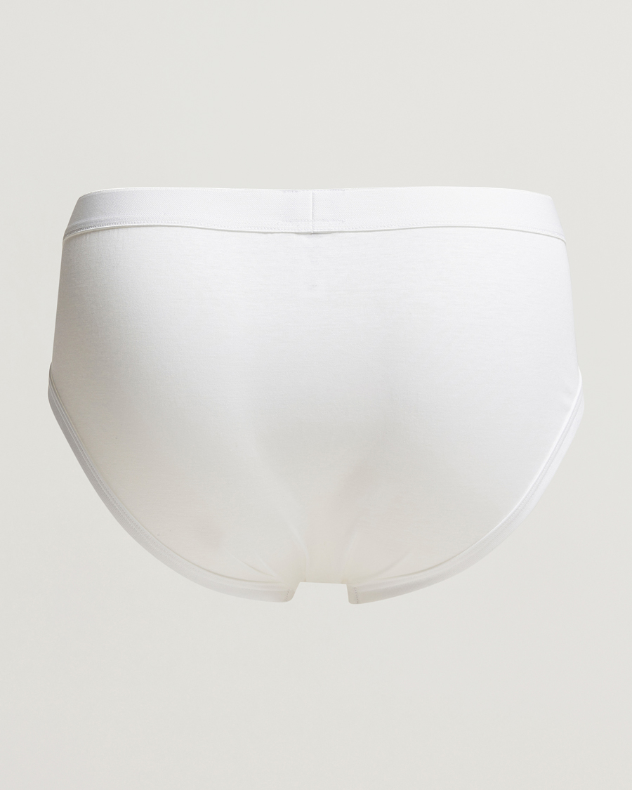 Homme | Sous-Vêtements Et Chaussettes | Zimmerli of Switzerland | Sea Island Cotton Briefs White
