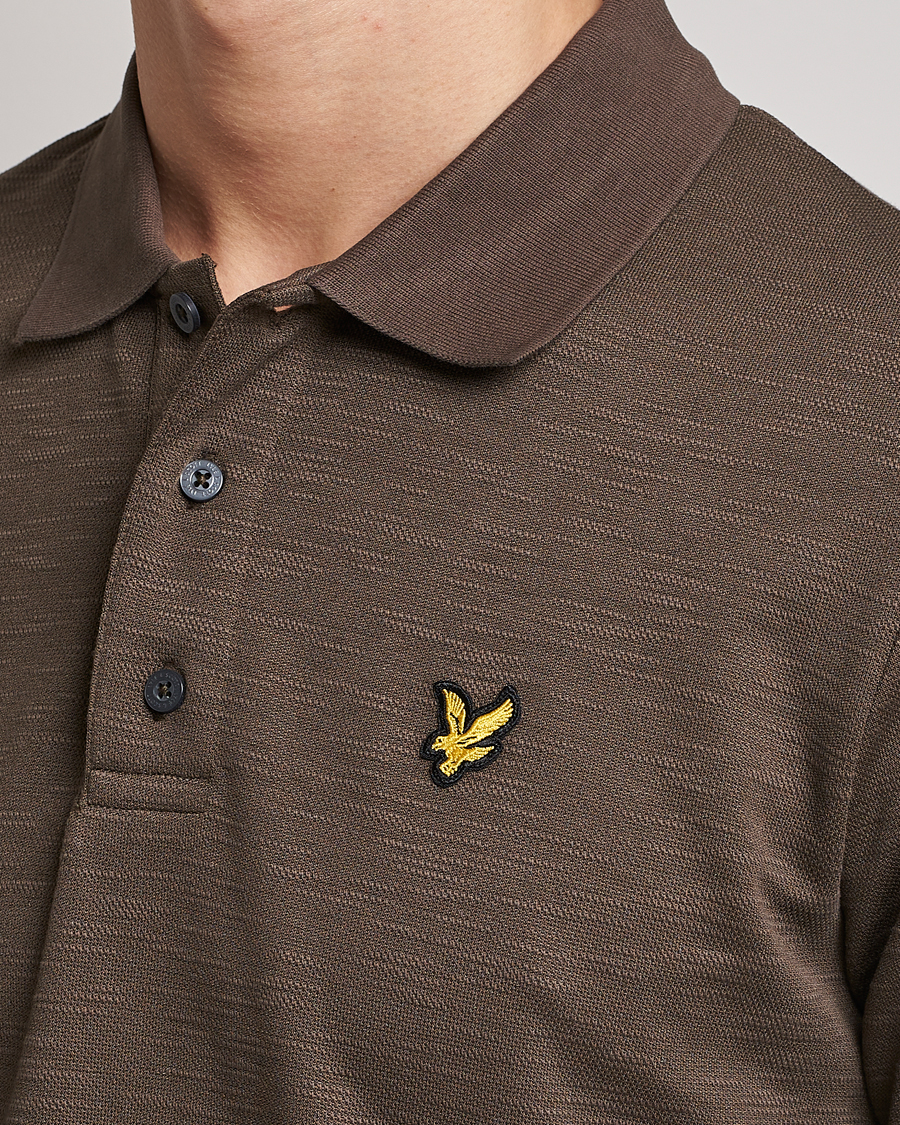 Homme | Polos | Lyle & Scott | Chunky Slub Pique Polo Form Green