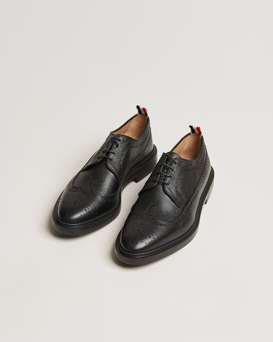 Homme | Sections | Thom Browne | Pebble Grain Longwing Brogue Black