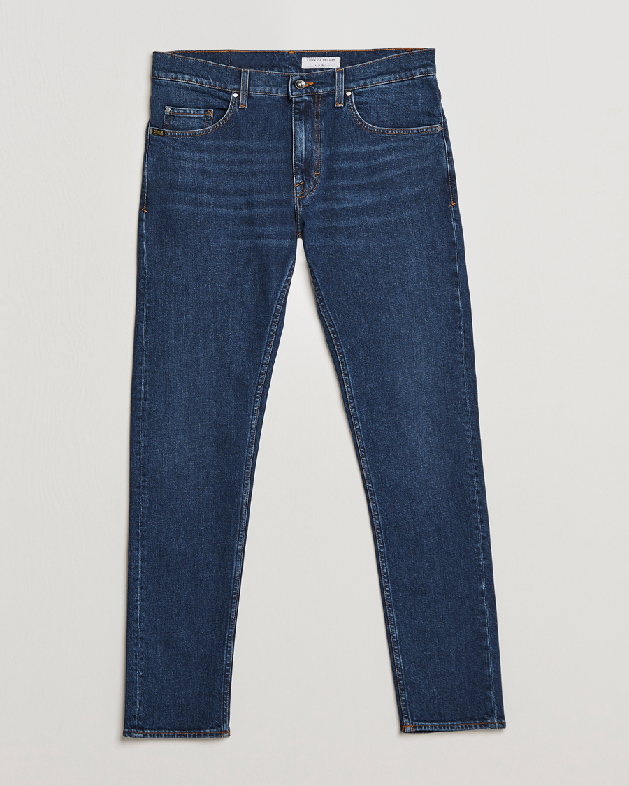 Homme | Jeans | Tiger of Sweden | Pistolero Organic Cotton Jeans Royal Blue