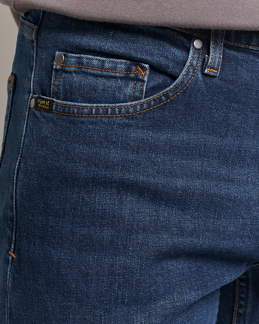 Homme | Jeans | Tiger of Sweden | Pistolero Organic Cotton Jeans Royal Blue
