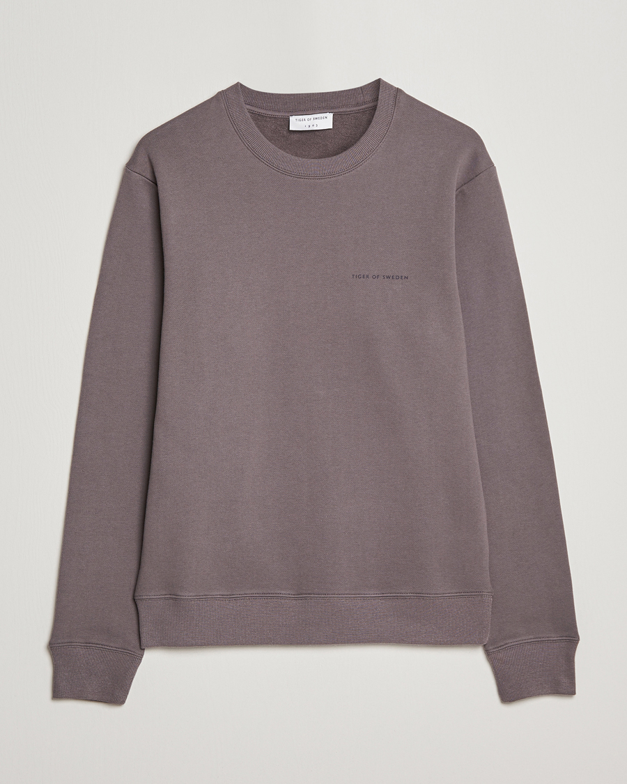 Homme | Pulls Et Tricots | Tiger of Sweden | Emerson Cotton Sweatshirt Ash Grey