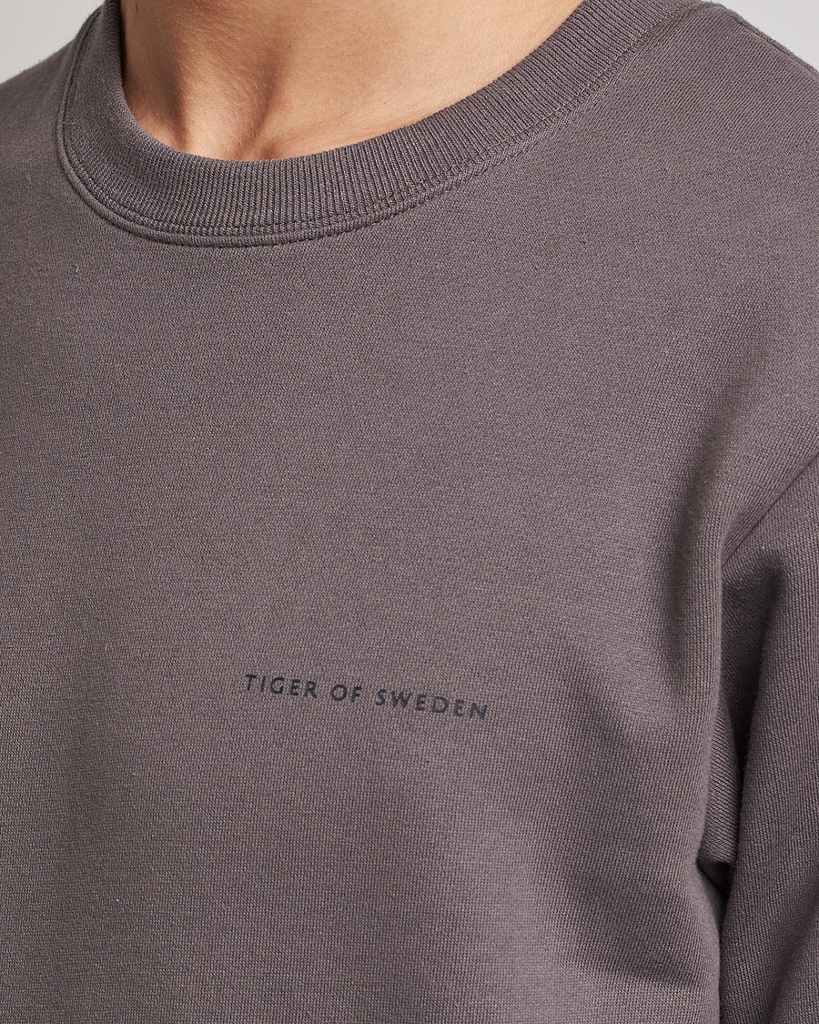 Homme | Pulls Et Tricots | Tiger of Sweden | Emerson Cotton Sweatshirt Ash Grey