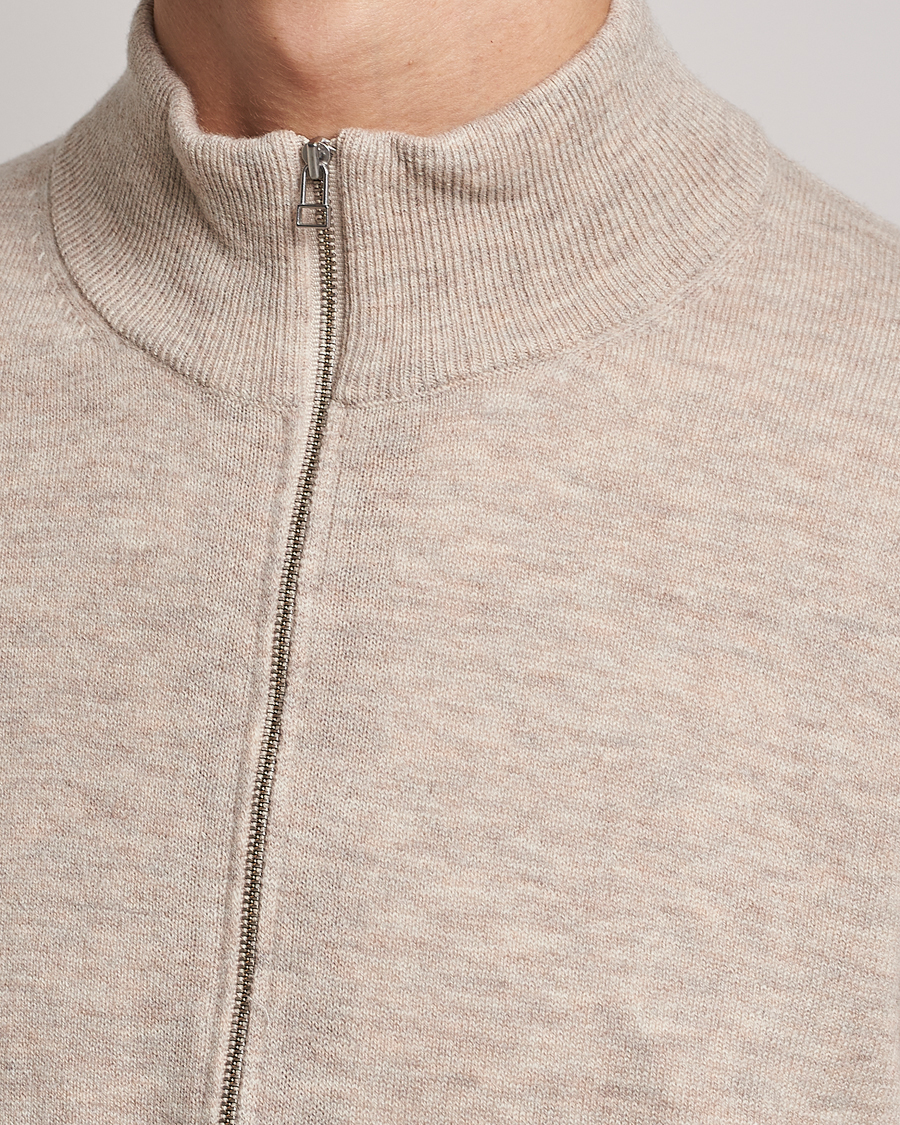 Homme | Pulls Et Tricots | Tiger of Sweden | Owain Merino Half Zip Sweater Dark White