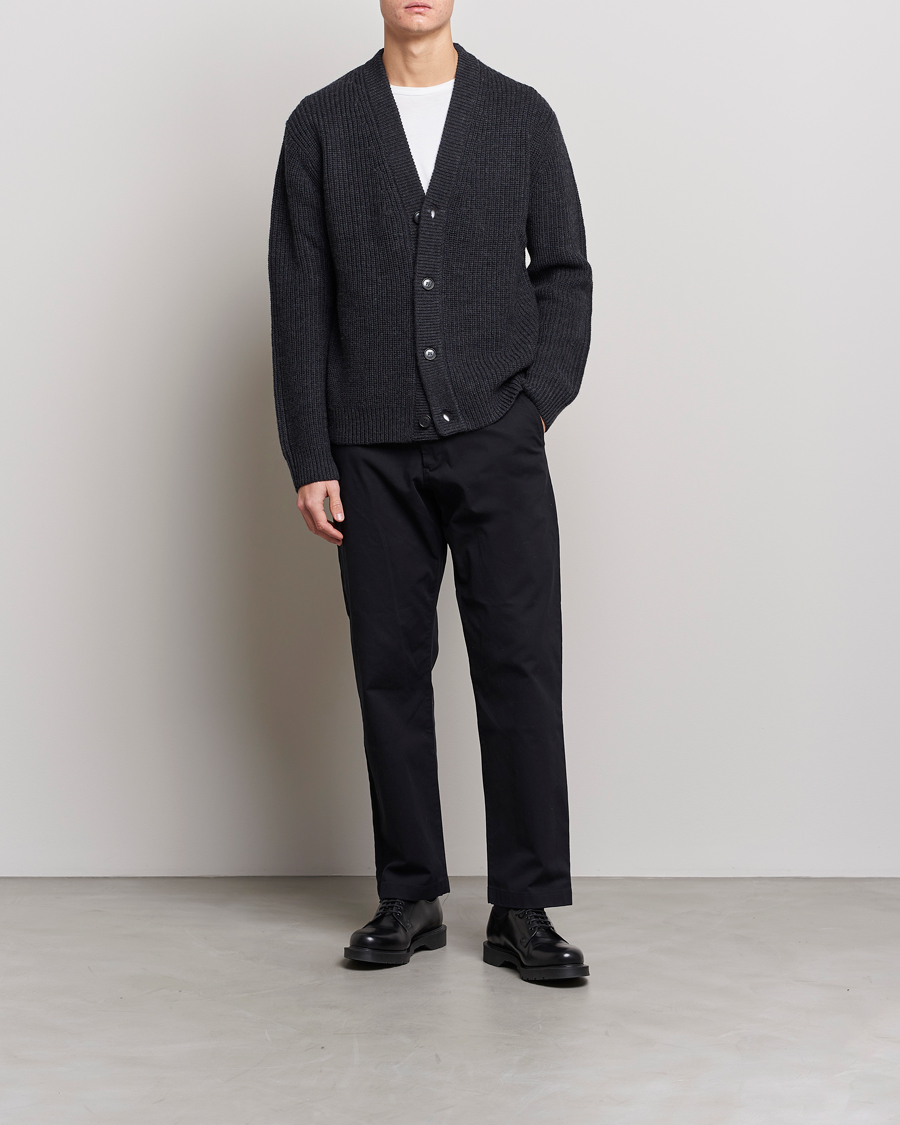Homme | Pulls Et Tricots | Tiger of Sweden | Reiner Wool Cardigan Dark Grey Mel