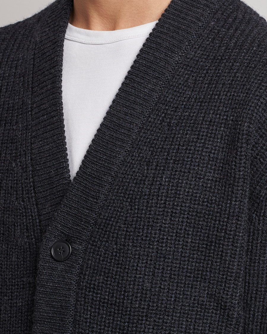 Homme | Pulls Et Tricots | Tiger of Sweden | Reiner Wool Cardigan Dark Grey Mel