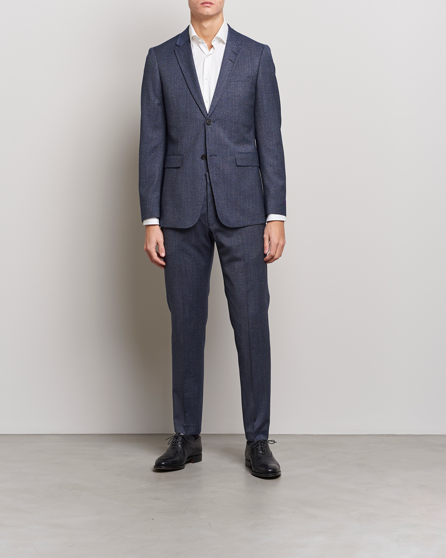 Homme | Pantalons | Tiger of Sweden | Tenutas Wool Trousers Dusty Blue