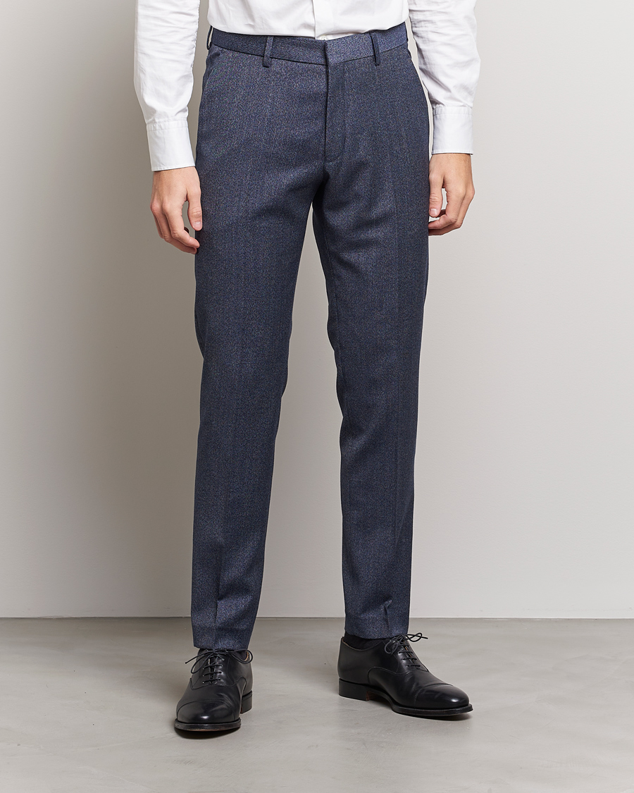 Homme | Pantalons | Tiger of Sweden | Tenutas Wool Trousers Dusty Blue