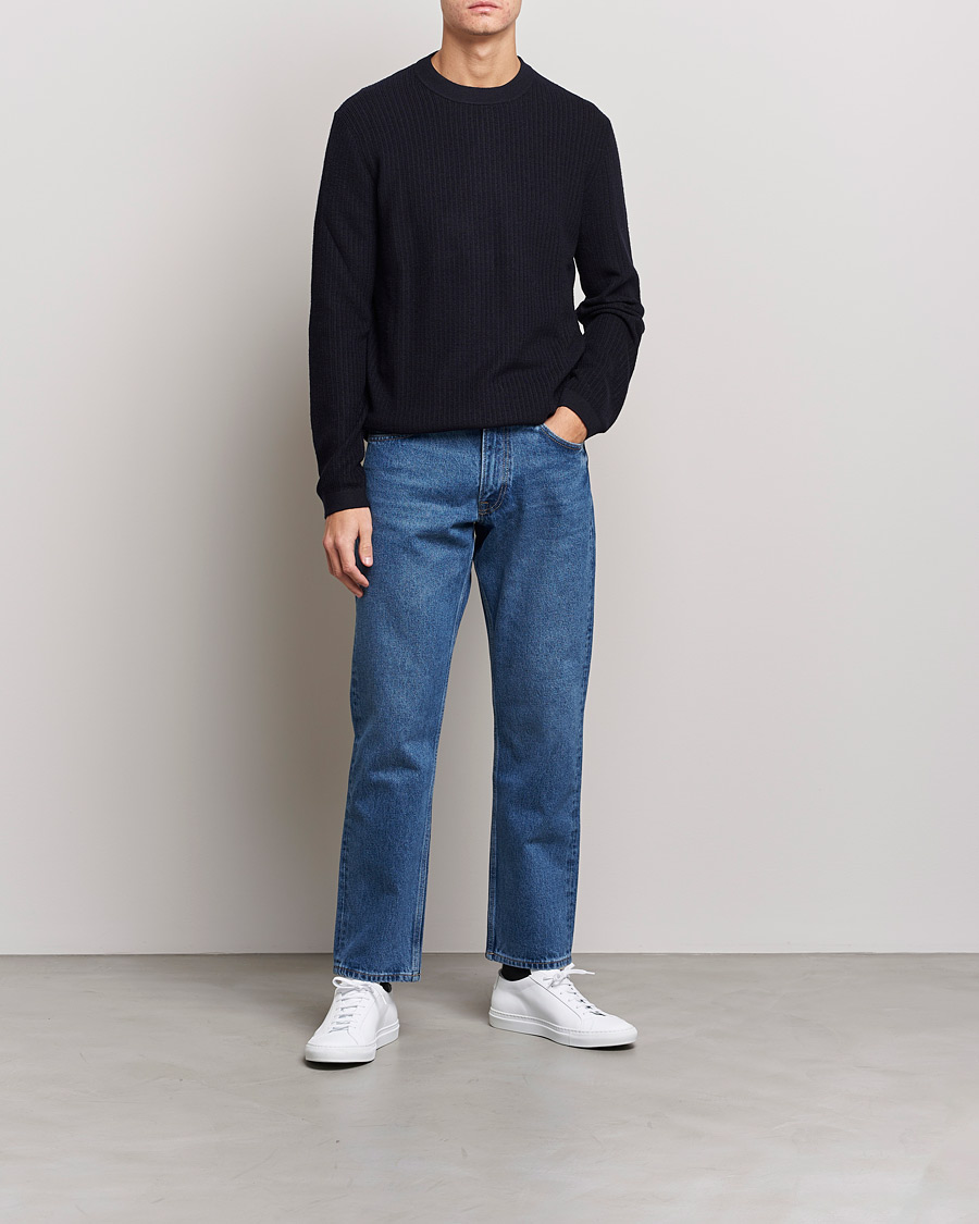 Homme | Pulls Et Tricots | Tiger of Sweden | Elssler Wool Sweater Navy