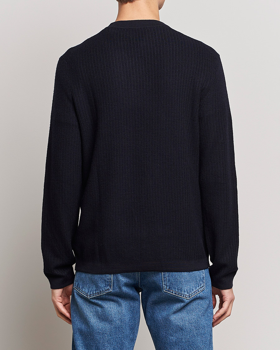 Homme | Pulls Et Tricots | Tiger of Sweden | Elssler Wool Sweater Navy