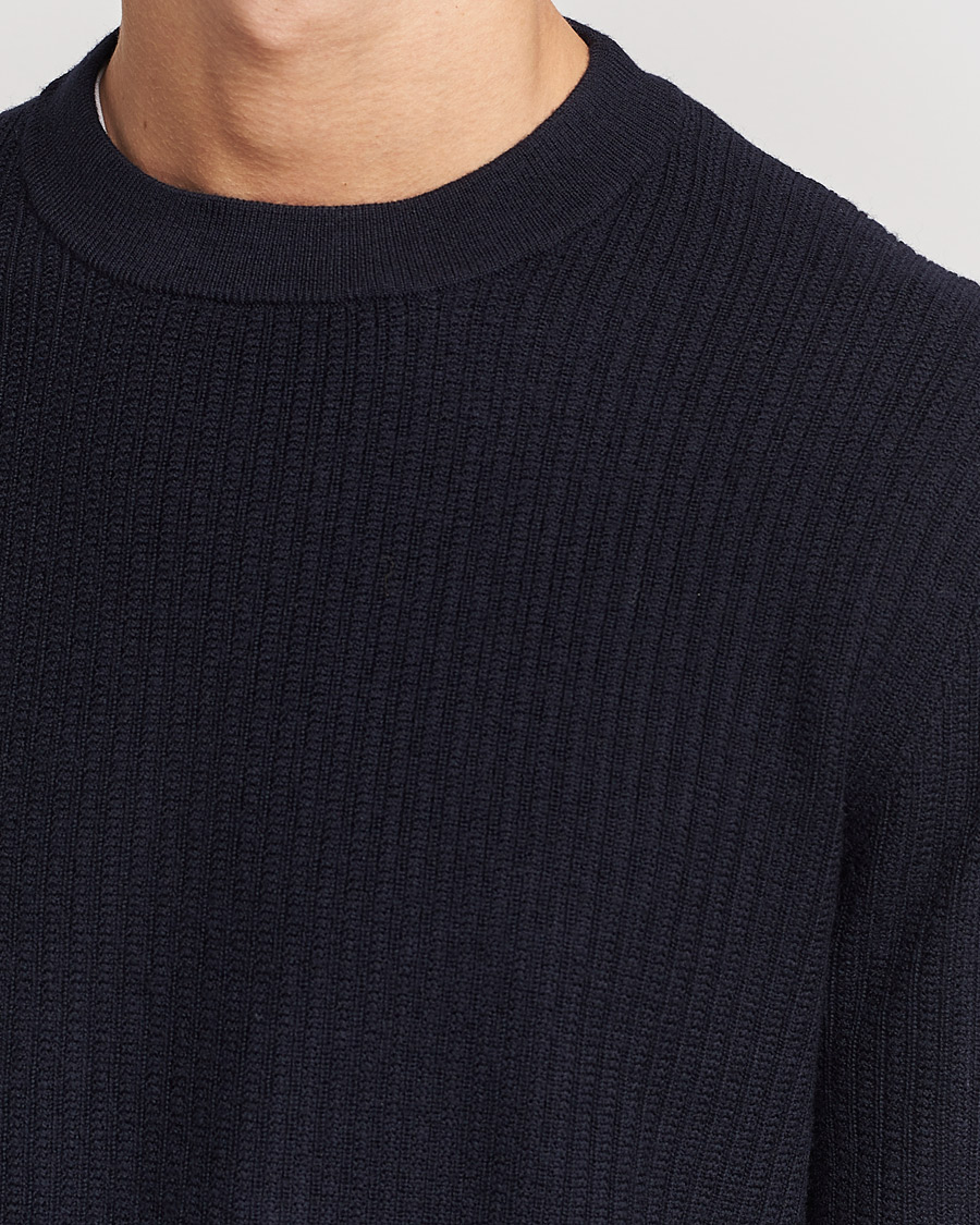 Homme | Pulls Et Tricots | Tiger of Sweden | Elssler Wool Sweater Navy