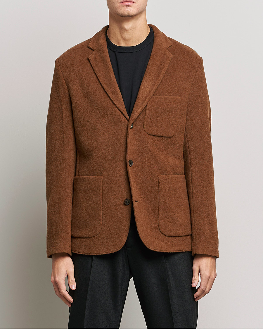 Homme | Blazers | J.Lindeberg | Carlton Wool Cardigan Blazer Chipmunk