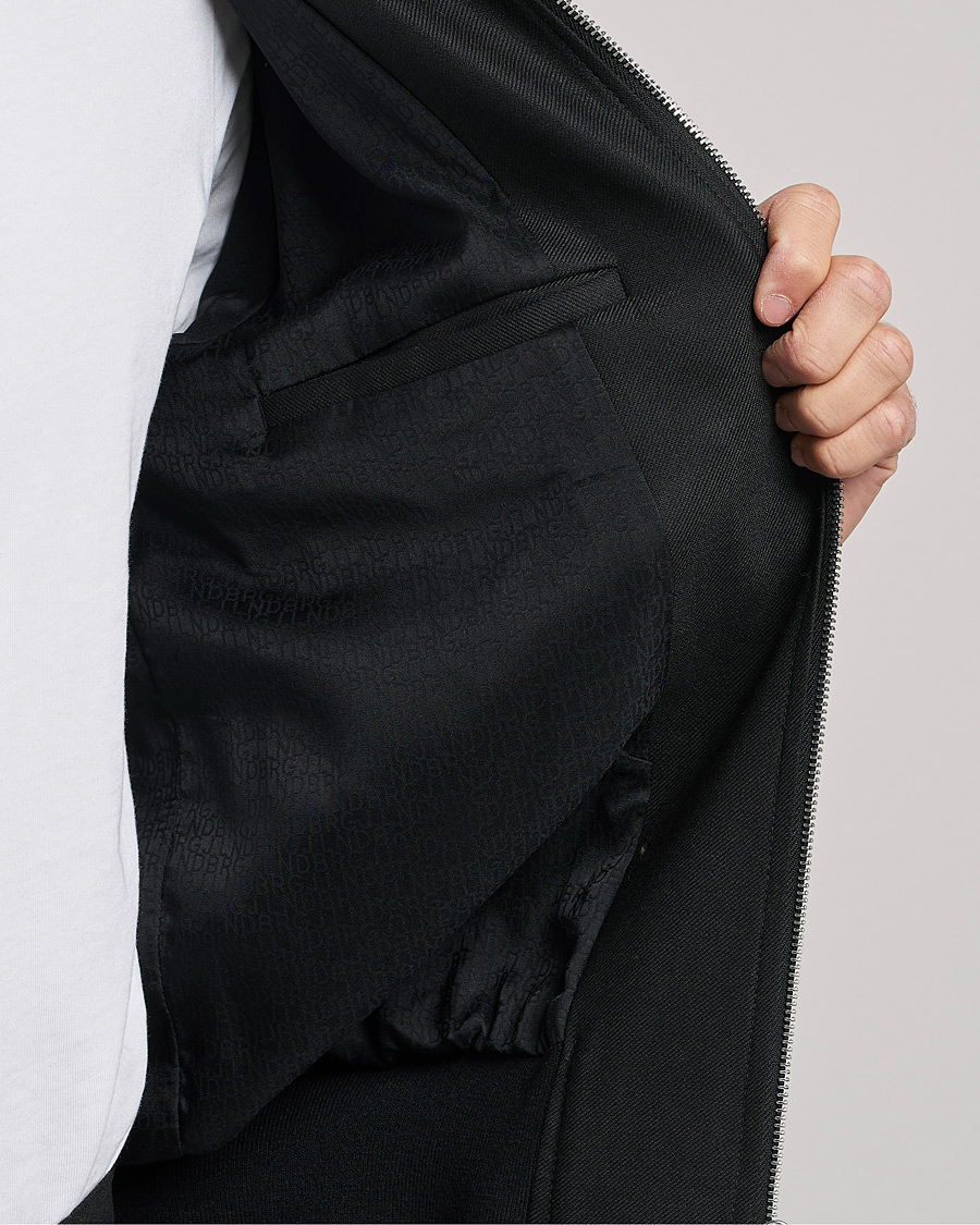 Homme | Manteaux Et Vestes | J.Lindeberg | Thom Bomber Wool Twill Jacket Black