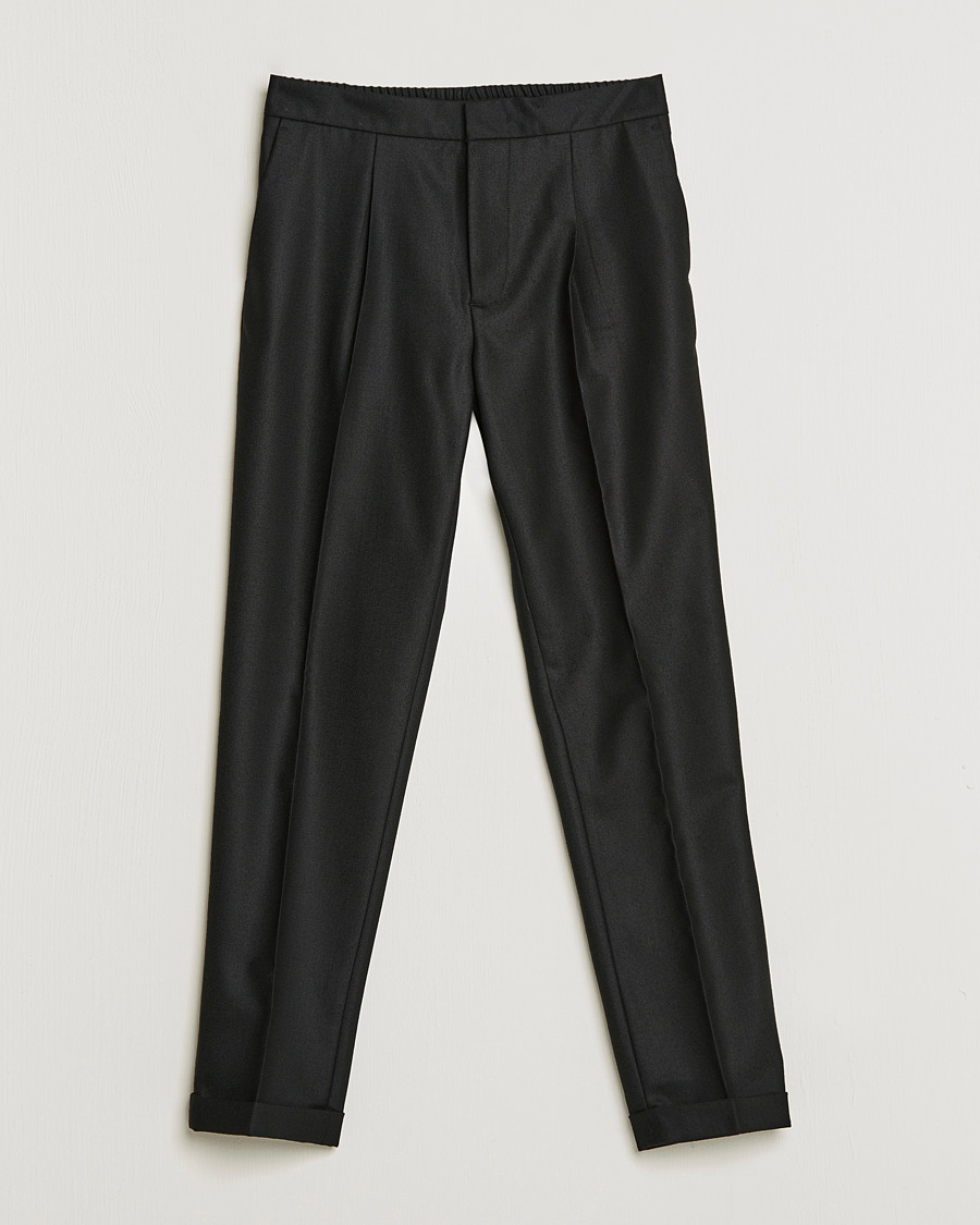 Homme | Pantalons | J.Lindeberg | Sasha Wool Twill Pants Black