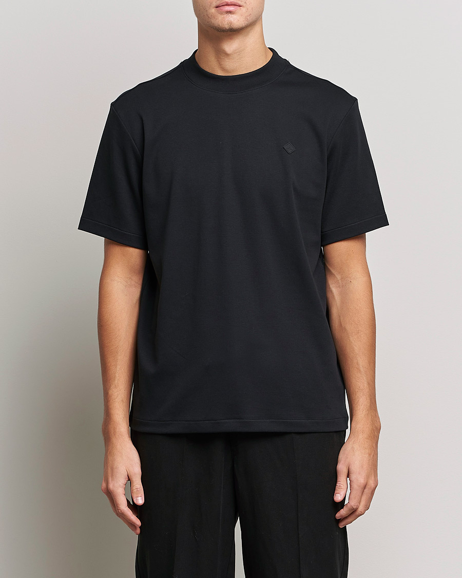 Homme | T-shirts | J.Lindeberg | Adnan Patch Mock Neck Tee Black