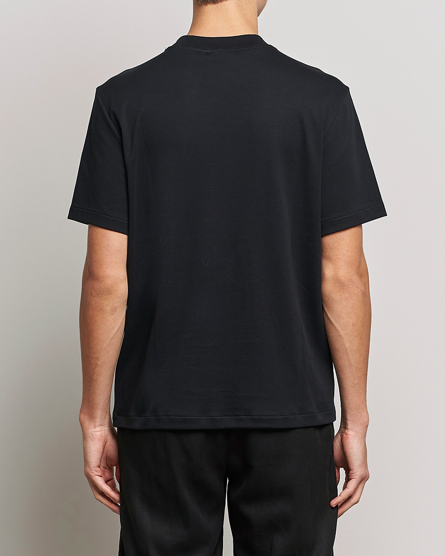 Homme | T-shirts | J.Lindeberg | Adnan Patch Mock Neck Tee Black