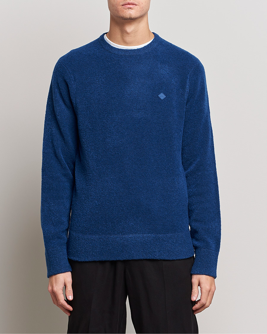 Homme | Pulls Et Tricots | J.Lindeberg | Yuri Merino Logo Crew Neck Sweater Navy Peony