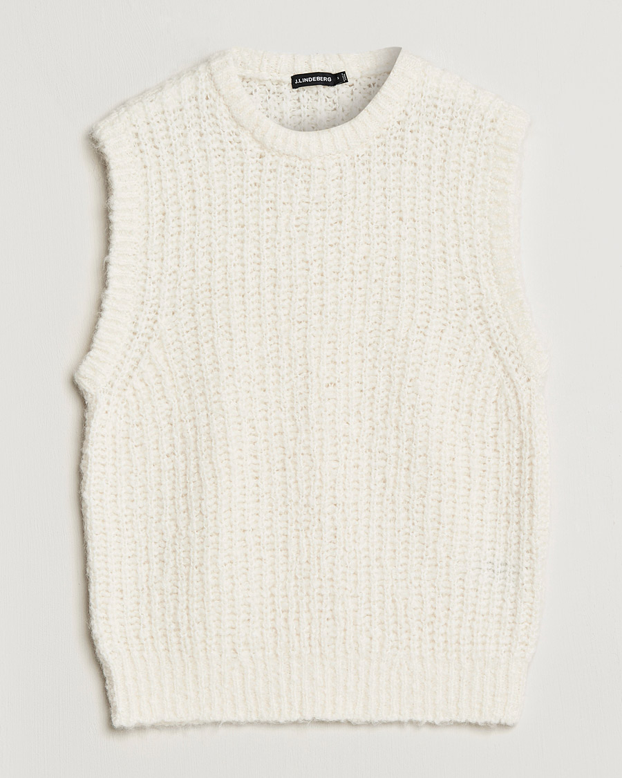 Homme | Pulls Et Tricots | J.Lindeberg | Alfons Wool Slipover Cloud White