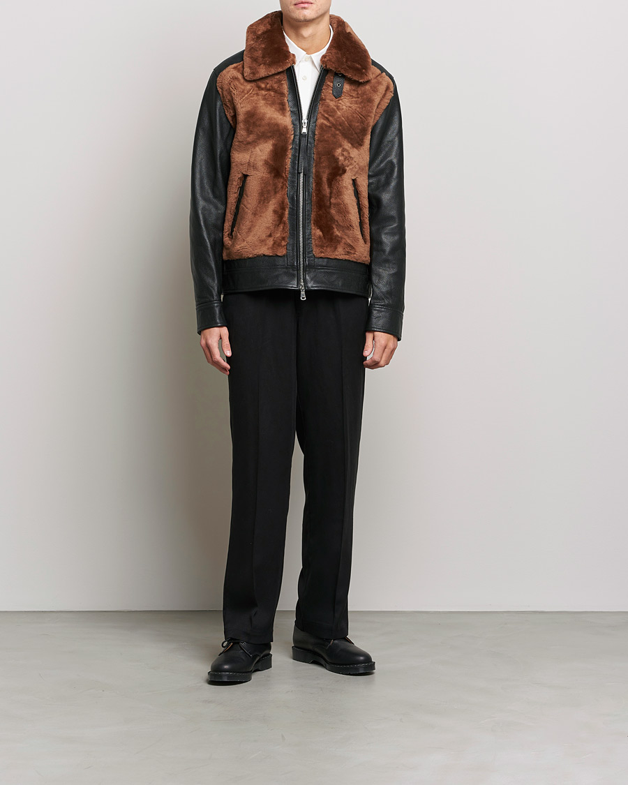 Homme | Manteaux Et Vestes | J.Lindeberg | Grizzly Sheepskin Leather Jacket Chipmunk