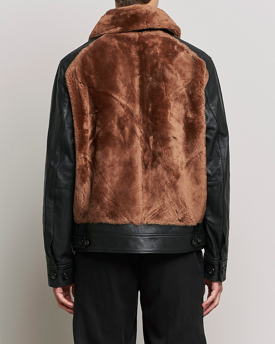 Homme | Manteaux Et Vestes | J.Lindeberg | Grizzly Sheepskin Leather Jacket Chipmunk
