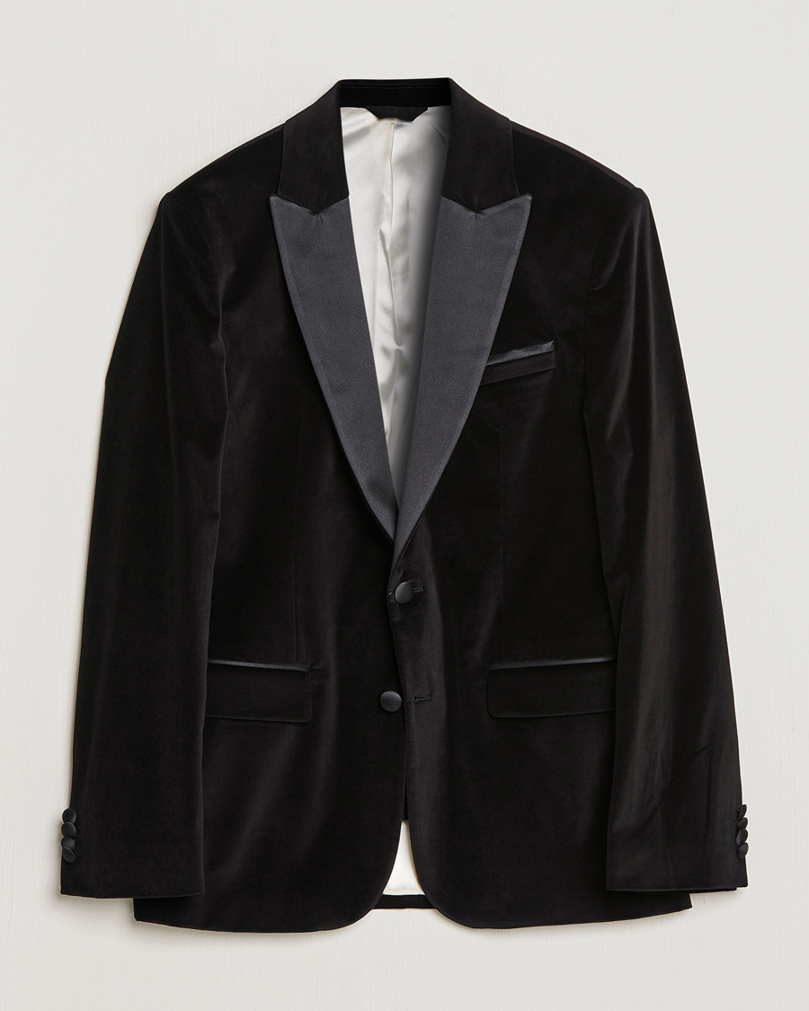 Homme | Blazers | J.Lindeberg | Lenny Velvet Blazer Black