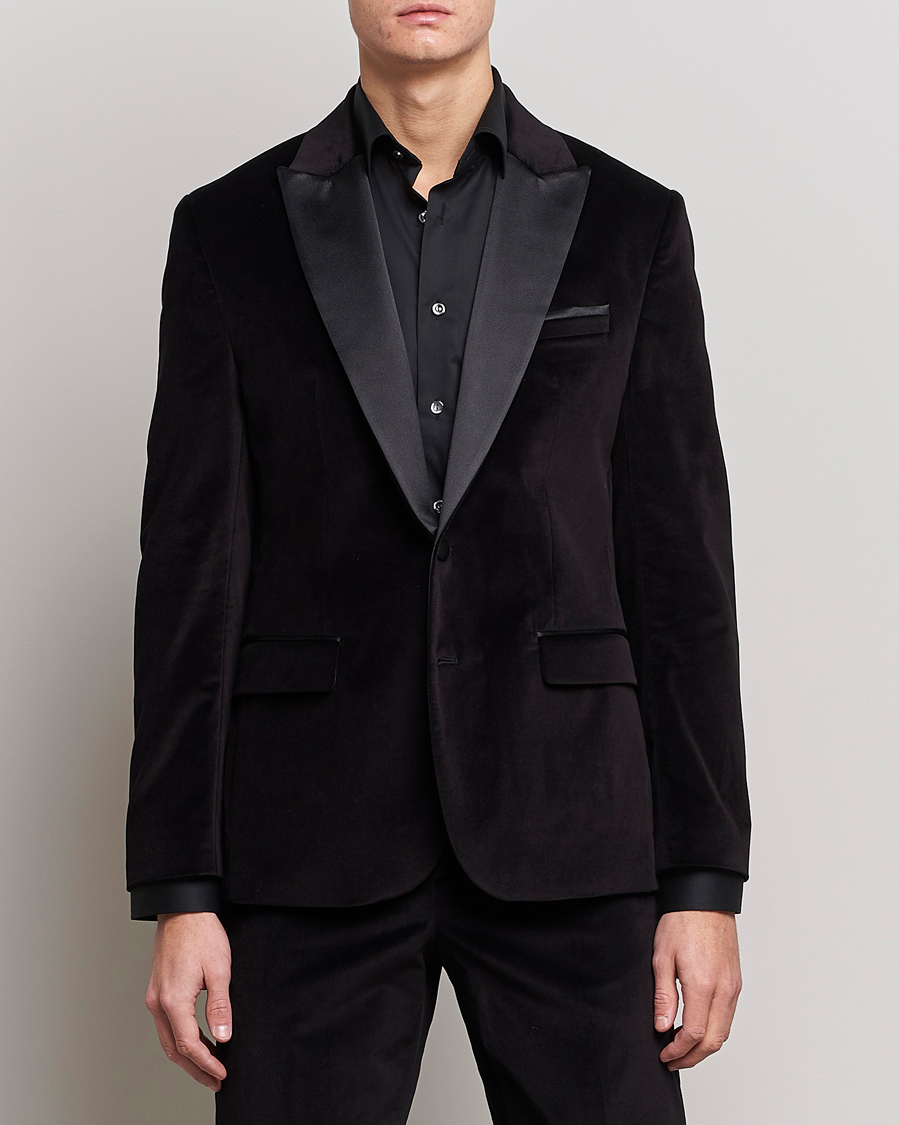 Homme | Blazers | J.Lindeberg | Lenny Velvet Blazer Black