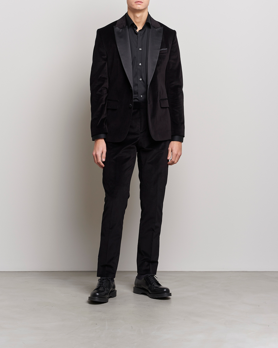 Homme | Pantalons | J.Lindeberg | Liam Velvet Trousers Black