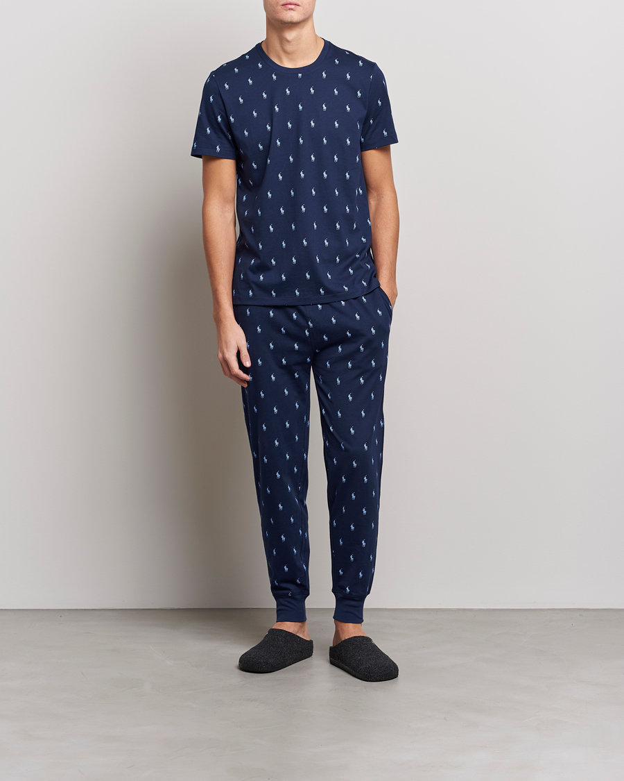 Homme | Peignoirs Et Pyjamas | Polo Ralph Lauren | Printed Pony Pyjama Pants Navy