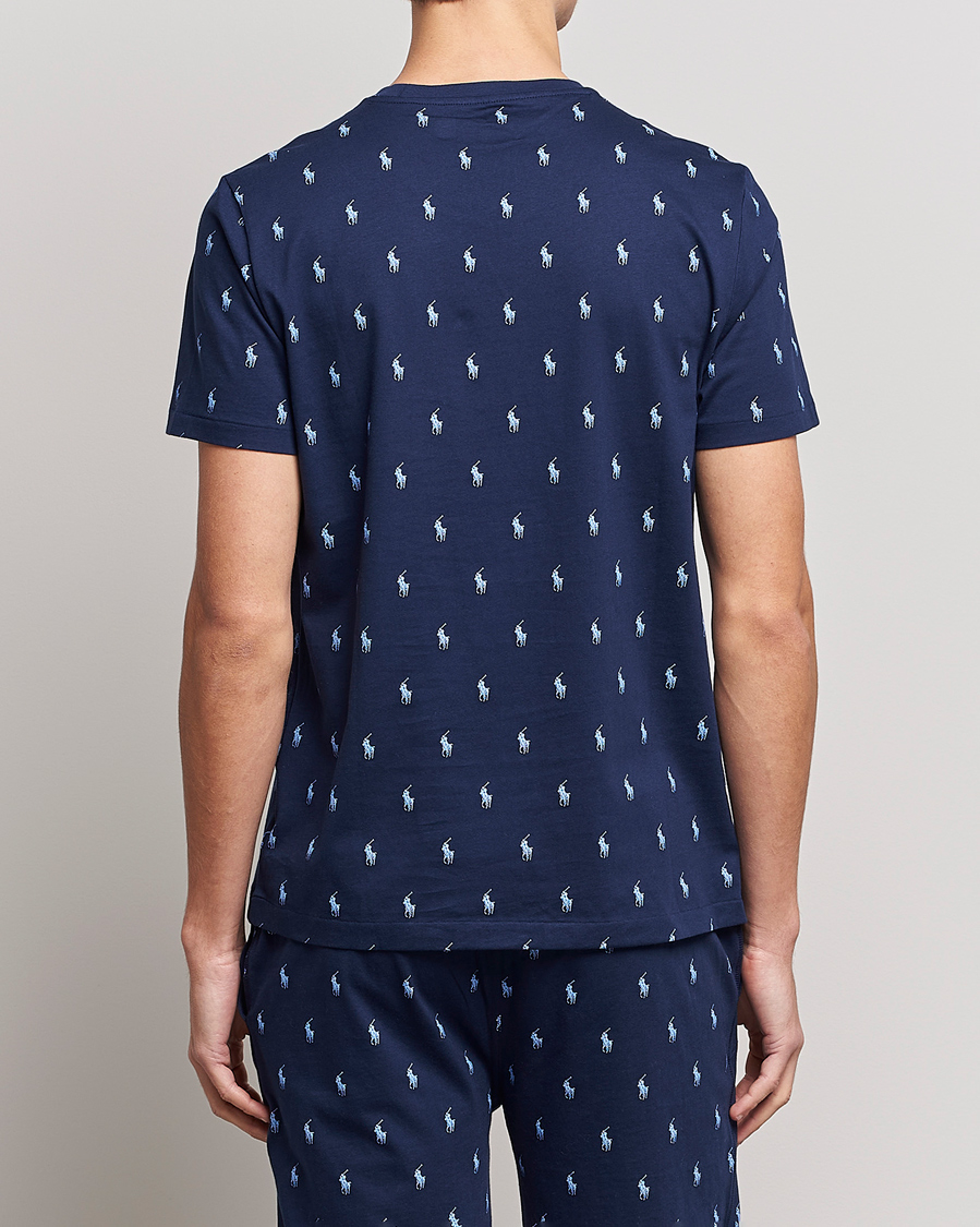 Homme | T-shirts | Polo Ralph Lauren | Printed Pony Crew Neck T-Shirt Navy