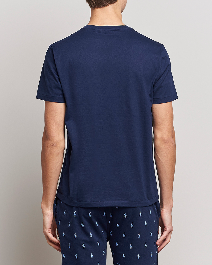 Homme | T-shirts | Polo Ralph Lauren | Cotton Logo Crew Neck T-Shirt Navy