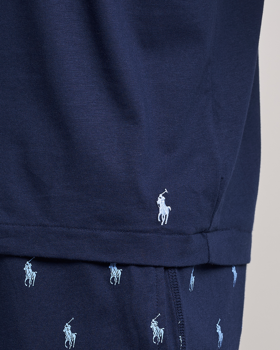 Homme | T-shirts | Polo Ralph Lauren | Cotton Logo Crew Neck T-Shirt Navy
