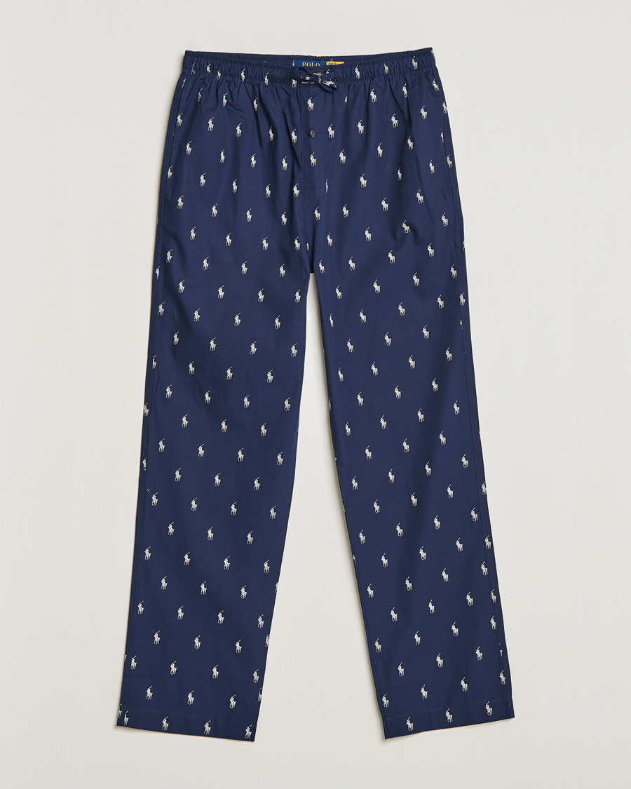 Homme | Peignoirs Et Pyjamas | Polo Ralph Lauren | Cotton Printed Pony Pyjama Pants Navy