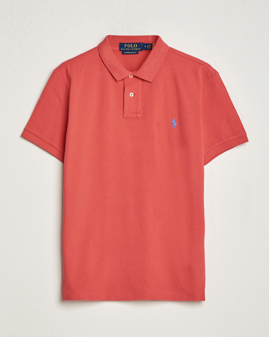 Homme | Polos | Polo Ralph Lauren | Custom Slim Fit Polo Starboard Red