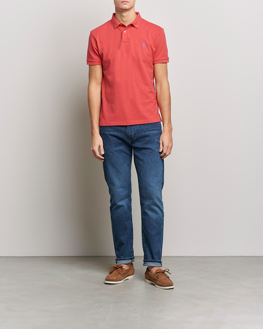 Homme | Polos | Polo Ralph Lauren | Custom Slim Fit Polo Starboard Red