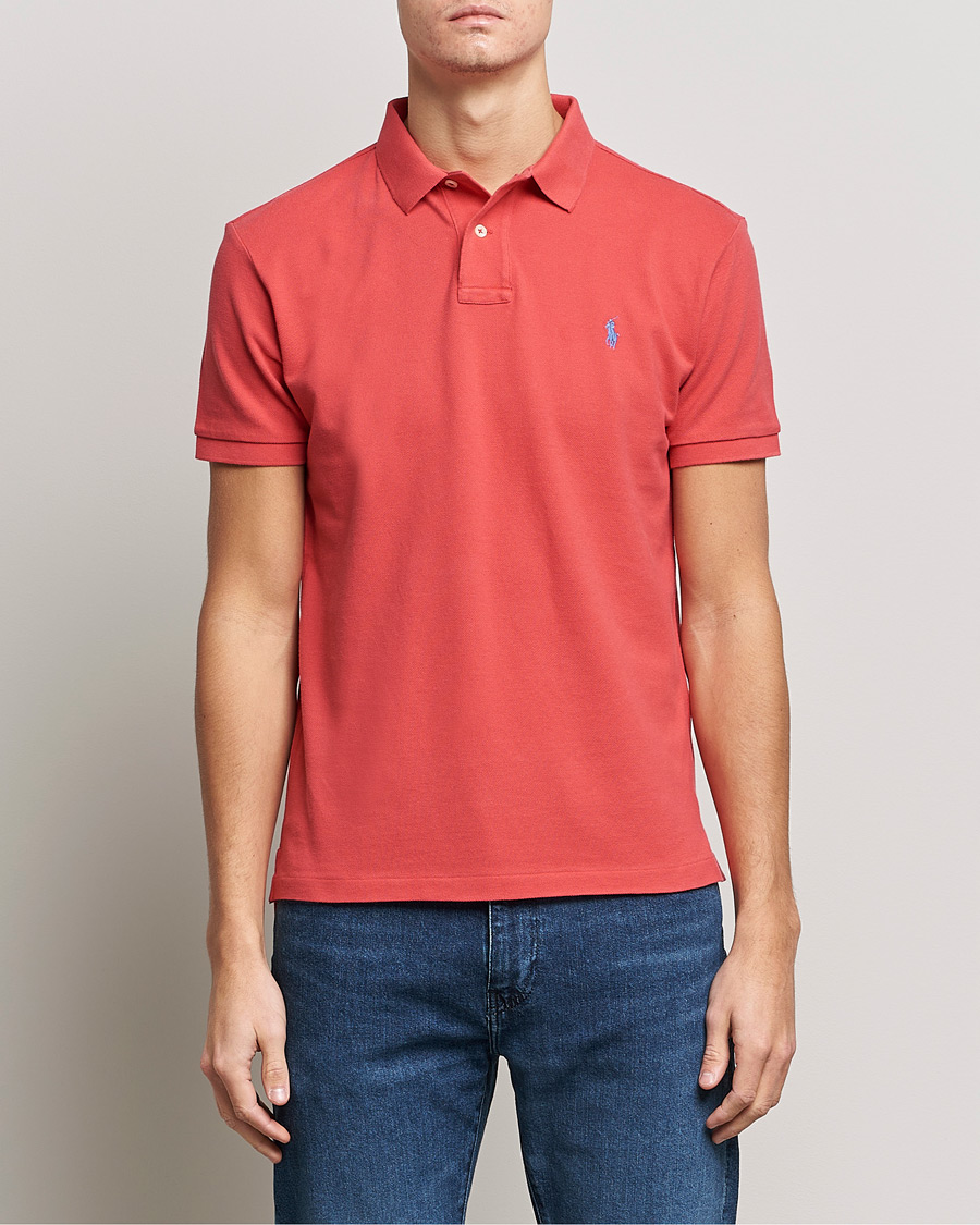 Homme | Polos | Polo Ralph Lauren | Custom Slim Fit Polo Starboard Red